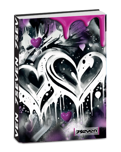 DIARIO standard 12 mesi DATATO CUORE #R SEVEN CARTOTECNICA GIRL