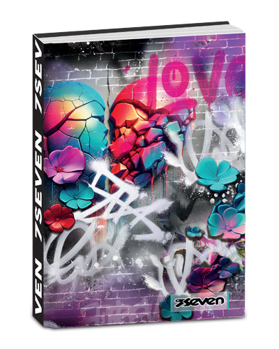 DIARIO standard 12 mesi DATATO CUORE #R SEVEN CARTOTECNICA GIRL