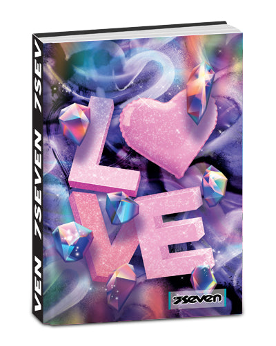 DIARIO standard 12 mesi DATATO CUORE #R SEVEN CARTOTECNICA GIRL