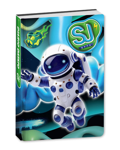DIARIO Agenda 10 mesi DATATO ASTRONAUTA CARTOTECNICA BOY SJ GANG