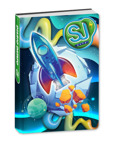 DIARIO Agenda 10 mesi DATATO ASTRONAUTA CARTOTECNICA BOY SJ GANG