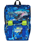 Mitama Zaino Estensibile 4 Zip, CYBERSHARK, Blu, Maxi Capienza, Tasca Porta Borraccia, Doppio Scomparto, Schienale Preformato