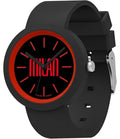 Seven Orologio Milan da polso, Rosso Nero, Analogico al quarzo, Bambini e Ragazzi, Orologio Sport e Calcio