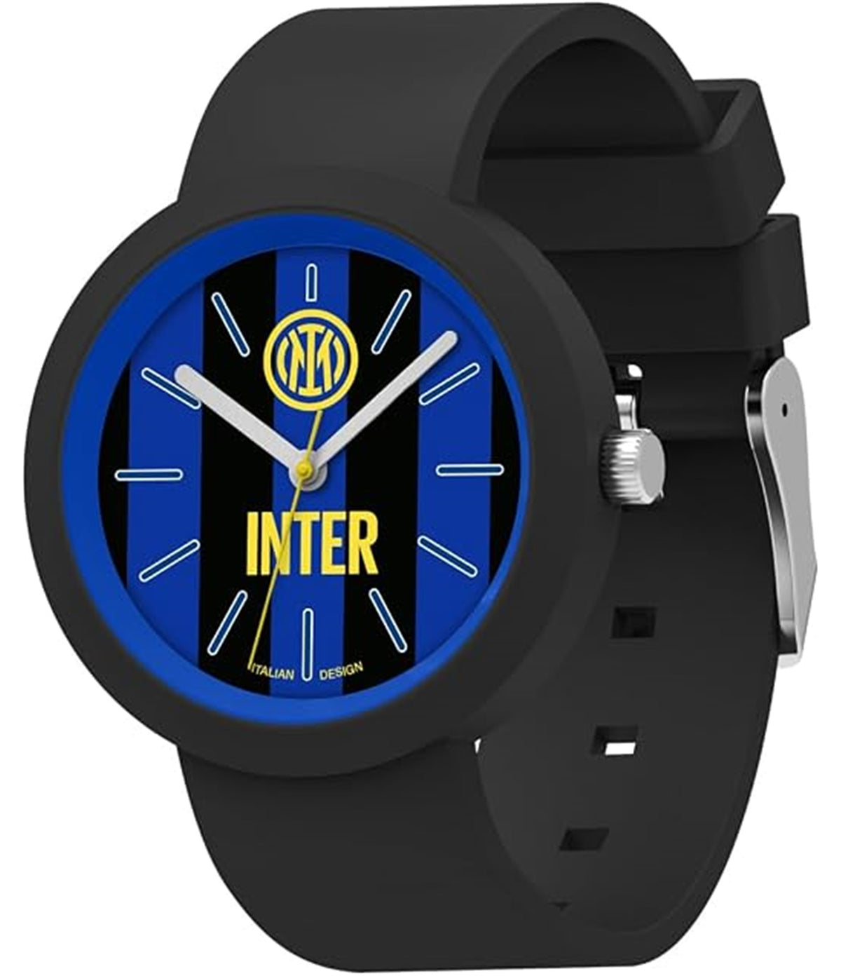 Seven Orologio Inter da polso, Nero Azzurro, Analogico al quarzo, Bambini e Ragazzi, Orologio Sport e Calcio
