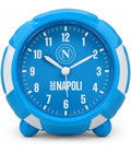 Seven Sveglia Napoli Pallone Analogica al Quarzo con Movimento Continuo,Prodotto Ufficiale ABS, Diametro 9 cm, Bambini e Adulti, Sport e Calcio